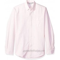Essentials Men's Regular-Fit Long-Sleeve Stripe Oxford Shirt
