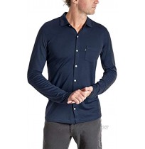 Woolly Clothing Men's Merino Wool Long Sleeve Button Up Wicking Breathable Anti-Odor