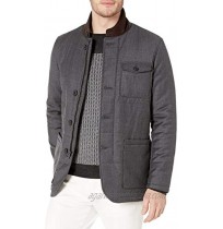 Bugatchi Men's Quilted Wool Bour Button Blazer Jacket