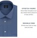 Arrow 1851 Men's Short Sleeve Dress Shirt Regular Fit Stretch Solid