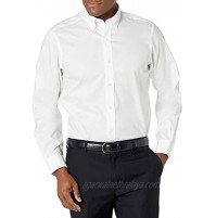 Buttoned Down Men's Classic Fit Button Collar Solid Non-Iron Dress Shirt with No Pocket