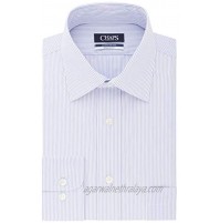 Chaps Men's Dress Shirt Regular Fit Stretch Collar Stripe