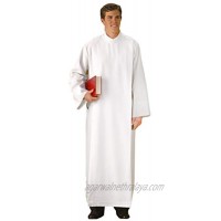R.J. Toomey White Polyester Front Wrap Clergy ALB Extra Small