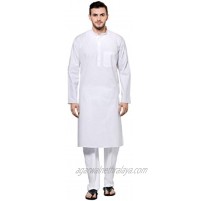 SHIKHA International Industries Men's Tunic Cotton Kurta Pajama,Ethnic Wear Indian Traditional Dress Set