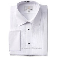 Neil Allyn Tuxedo Shirt 100% Cotton with Laydown Collar and French Cuffs