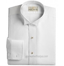 Wing Collar Tuxedo Shirt Pique Bib Front 65% Polyester 35% Cotton 16.5 36 37