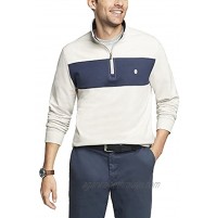 IZOD Men's Big and Tall Advantage Performance Quarter Zip Fleece Pullover Sweatshirt