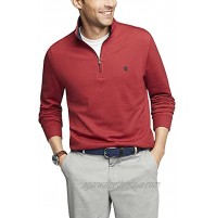 IZOD Men's Slim Fit Advantage Performance Quarter Zip Fleece Pullover Sweatshirt