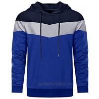 MAGNIVIT Men's Color Block Pullover Hoodies Athletic Hooded Sweatshirts with Pockets