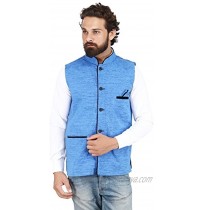 Akaas_Men's_Cotton Blend Nehru and Modi Jacket Ethnic Style For Party Wear