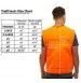 Orange Safety Front Loader Vest W  Pockets High Visibility- Deer Hunting Construction Engineers