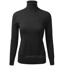 LALABEE Women's Long Sleeve Pullover Turtleneck Slim Fit Stretch Knit Sweater S-XXL