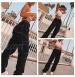 ICNGLKSND Womens Girls High Waisted Baggy Jeans Straight Wide Leg Denim Pants Y2K Trousers Streetwear with Big Pockets