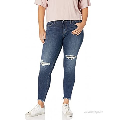 Silver Jeans Co. Women's Plus Size Suki Mid Rise Skinny Jeans