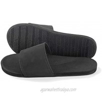 Indosole Women's ESSNTLS Vegan Slides [Reused Tire Sole Natural Rubber Arch Support ENVRO Strap Waterproof]